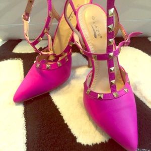 Hot pink heels